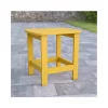 Buy 🛒 Charlestown All Weather Poly Resin Wood Adirondack Side Table in Yellow by Belnick ✨