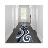 Budget 🌟 Athos Collection Gray Abstract Area Rug - Olefin Rug with Jute Backing - Hallway, Entryway, or Bedroom by Belnick ⌛