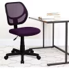 Flash Sale 🤩 Low Back Purple Mesh Swivel Task Office Chair by Belnick 😍