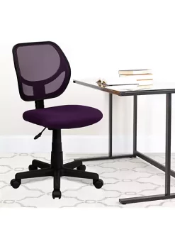 Flash Sale 🤩 Low Back Purple Mesh Swivel Task Office Chair by Belnick 😍