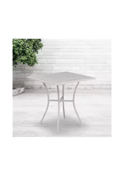 Deals ❤️ Square Indoor Outdoor Steel Patio Table by Belnick 🥰 -Belnick Sales Shop Belk 2761