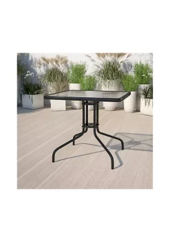 Deals π 31.5'' Square Tempered Glass Metal Table by Belnick π§¨