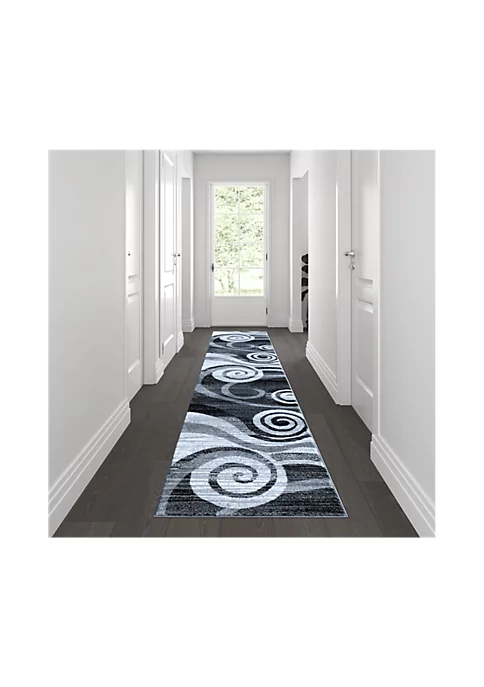 Top 10 🔥 Cirrus Collection Gray Swirl Patterned Olefin Area Rug with Jute Backing for Entryway, Living Room, Bedroom by Belnick 😍 2 Top 10 🔥 Cirrus Collection Gray Swirl Patterned Olefin Area Rug with Jute Backing for Entryway, Living Room, Bedroom by Belnick 😍 - Image 2