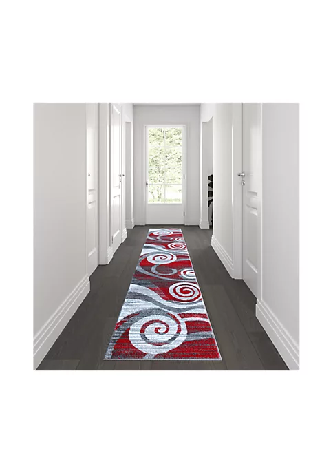Promo π Cirrus Collection Swirl Patterned Olefin Area Rug with Jute Backing for Entryway, Living Room, Bedroom by Belnick π 1 Promo π Cirrus Collection Swirl Patterned Olefin Area Rug with Jute Backing for Entryway, Living Room, Bedroom by Belnick π