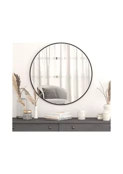 Cheap 🛒 Round 36" Metal Framed Wall Mirror by Belnick 😉