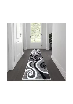 Best Pirce π Athos Collection 2' x 7' Gray Abstract Area Rug - Olefin Rug with Jute Backing - Hallway, Entryway, or Bedroom by Belnick π§¨