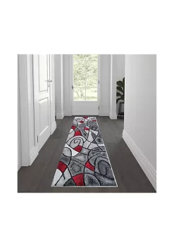 Buy 🔥 Jubilee Collection Abstract Area Rug - Olefin Rug with Jute Backing for Hallway, Entryway, Bedroom, Living Room by Belnick 🎁