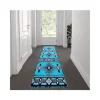 Cheap 🎉 Mohave Collection 2' x 7' Turquoise Traditional Southwestern Style Area Rug - Olefin Fibers with Jute Backing by Belnick ⌛
