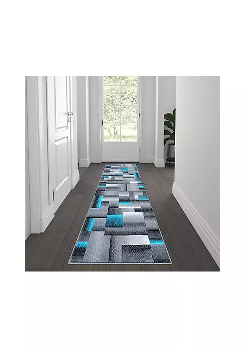 Deals 😀 Elio Collection Blocked Area Rug - Olefin Rug with Jute Backing - Entryway, Living Room, or Bedroom by Belnick 👍 2 Deals 😀 Elio Collection Blocked Area Rug - Olefin Rug with Jute Backing - Entryway, Living Room, or Bedroom by Belnick 👍 - Image 2
