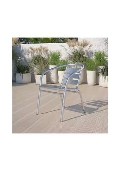 Cheapest 👏 Heavy Duty Commercial Aluminum Indoor Outdoor Restaurant Stack Chair with Triple Slat Back by Belnick 💯