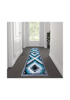 New 😉 Teagan Collection Southwestern Area Rug - Olefin Rug with Jute Backing - Entryway, Living Room, Bedroom by Belnick 💯