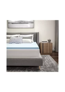 Deals 😀 Capri Comfortable Sleep 2 inch Cool Gel Memory Foam Mattress Topper - Full by Belnick 👏