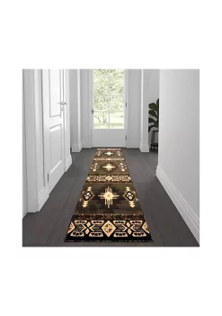 Cheap 🔔 Mohave Collection 2' x 7' Sage Traditional Southwestern Style Area Rug - Olefin Fibers with Jute Backing by Belnick 🔥 -Belnick Sales Shop Belk 2932