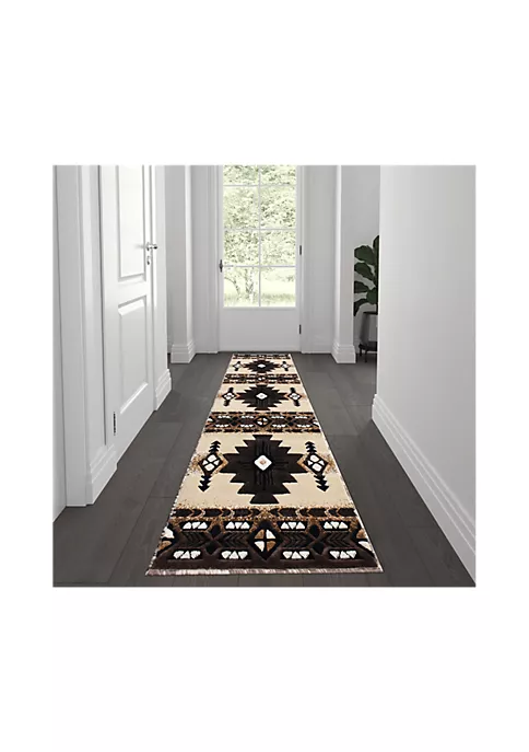 Flash Sale π₯° Mohave Collection Brown Traditional Southwestern Style Area Rug - Olefin Fibers with Jute Backing by Belnick π 2 Flash Sale π₯° Mohave Collection Brown Traditional Southwestern Style Area Rug - Olefin Fibers with Jute Backing by Belnick π - Image 2
