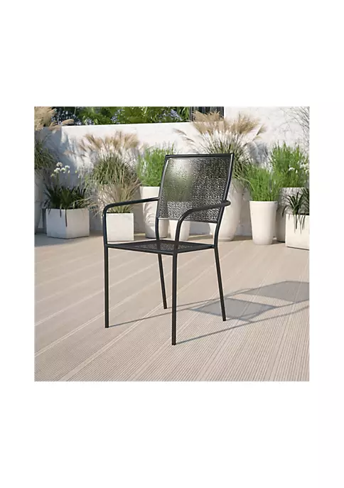 Promo ๐ Commercial Grade Indoor Outdoor Steel Patio Arm Chair with Square Back by Belnick โ 2 Promo ๐ Commercial Grade Indoor Outdoor Steel Patio Arm Chair with Square Back by Belnick โ - Image 2