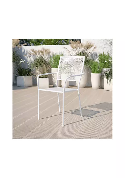 Promo ๐ Commercial Grade Indoor Outdoor Steel Patio Arm Chair with Square Back by Belnick โ 5 Promo ๐ Commercial Grade Indoor Outdoor Steel Patio Arm Chair with Square Back by Belnick โ - Image 5