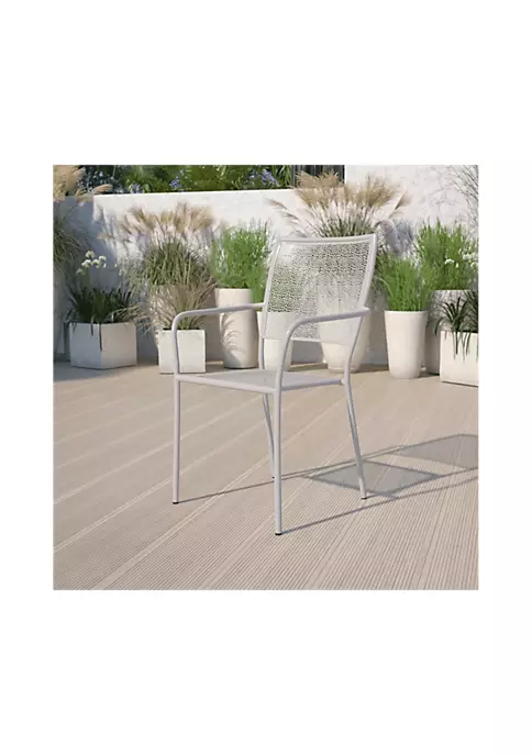 Promo ๐ Commercial Grade Indoor Outdoor Steel Patio Arm Chair with Square Back by Belnick โ 6 Promo ๐ Commercial Grade Indoor Outdoor Steel Patio Arm Chair with Square Back by Belnick โ - Image 6
