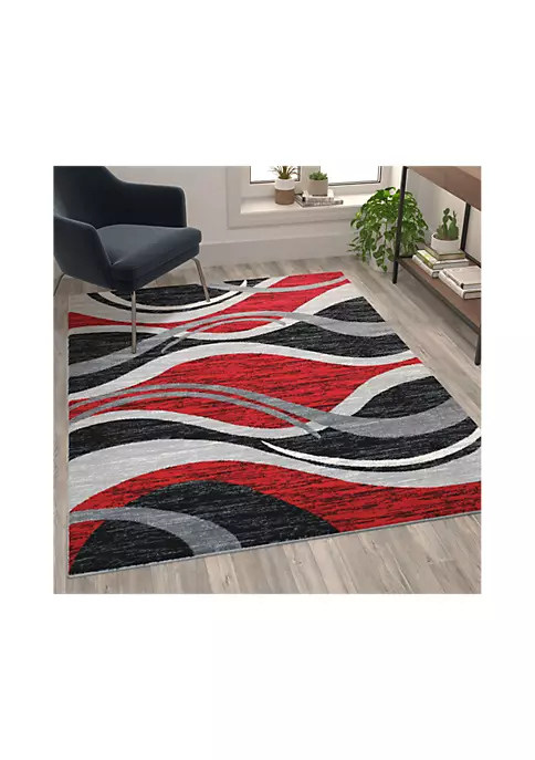 Best Sale π Wisp Collection Rippled Olefin Area Rug with Jute Backing for Entryway, Living Room, Bedroom by Belnick π 2 Best Sale π Wisp Collection Rippled Olefin Area Rug with Jute Backing for Entryway, Living Room, Bedroom by Belnick π - Image 2