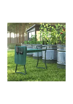 New 🎁 Green Foldable Garden Kneeler Green Padded Gardening Bench for Kneeling or Sitting with Removable Tool Bag Pouch by Belnick ✔️