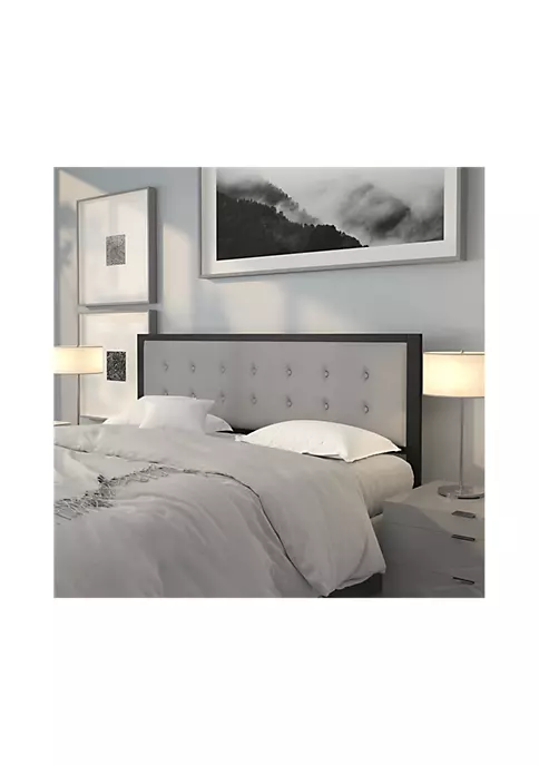 Best reviews of π€© Bristol Metal Tufted Upholstered King Size Headboard in Light Gray Fabric by Belnick β 2 Best reviews of π€© Bristol Metal Tufted Upholstered King Size Headboard in Light Gray Fabric by Belnick β - Image 2