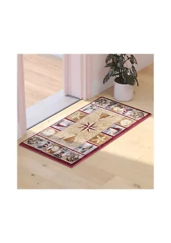 Best Pirce 🎁 Inis Collection Nautical Area Rug with Jute Backing for Living Room, Bedroom, Entryway by Belnick 🔔