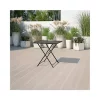 Best Sale 👏 Commercial Grade 28" Square Indoor Outdoor Steel Folding Patio Table by Belnick 😀