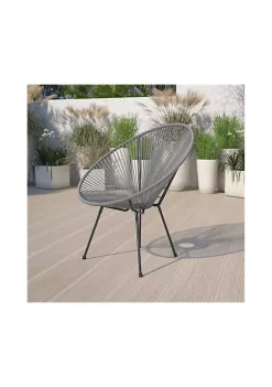 Best Pirce 👏 Valencia Oval Comfort Series Take Ten Grey Papasan Lounge Chair by Belnick 🌟