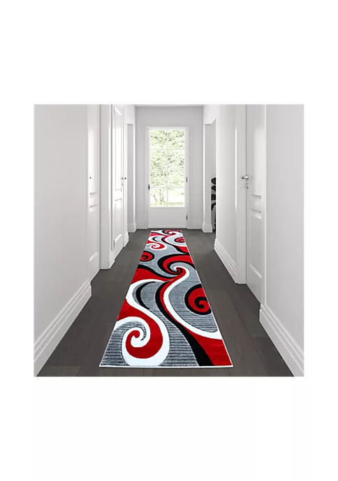 Coupon π Athos Collection Red Abstract Area Rug - Olefin Rug with Jute Backing - Hallway, Entryway, or Bedroom by Belnick π 2 Coupon π Athos Collection Red Abstract Area Rug - Olefin Rug with Jute Backing - Hallway, Entryway, or Bedroom by Belnick π - Image 2