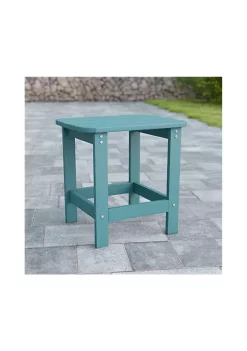 Brand new ✔️ Charlestown All Weather Poly Resin Wood Adirondack Side Table in Sea Foam by Belnick 🛒