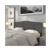 Flash Sale ❤️ Cambridge Tufted Upholstered King Size Headboard in Dark Gray Fabric by Belnick 👍