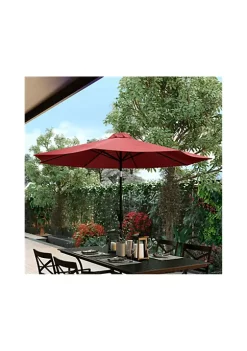 Cheapest 🛒 Round Umbrella with Aluminum Pole with Crank and Tilt Function by Belnick ✨