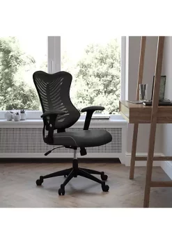 Top 10 🎁 High Back Designer Black Mesh Executive Swivel Ergonomic Office Chair with LeatherSoft Seat and Adjustable Arms by Belnick 🥰