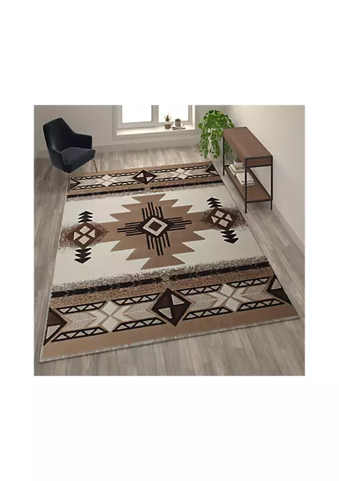 Discount π Mohave Collection Traditional Southwestern Style Area Rug - Olefin Fibers with Jute Backing by Belnick π 1 Discount π Mohave Collection Traditional Southwestern Style Area Rug - Olefin Fibers with Jute Backing by Belnick π