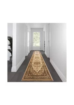 Best deal 🧨 Mersin Collection Persian Style Ivory Area Rug - Olefin Rug with Jute Backing - Hallway, Entryway, Bedroom, Living Room by Belnick ✨