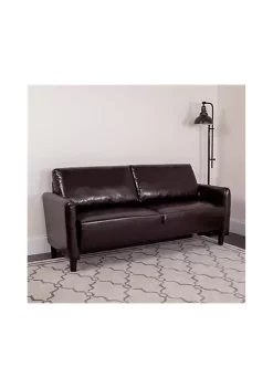 Flash Sale 𧨠Candler Park Upholstered Sofa in Brown LeatherSoft by Belnick π§¨