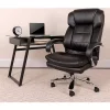 Coupon 👍 Big & Tall Office Chair | Black LeatherSoft Swivel Executive Desk Chair with Wheels by Belnick ❤️