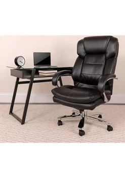 Coupon π Big & Tall Office Chair | Black LeatherSoft Swivel Executive Desk Chair with Wheels by Belnick β€οΈ