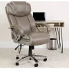 Best Pirce 😉 HERCULES Series Big & Tall 500 lb. Rated Taupe LeatherSoft Executive Swivel Ergonomic Office Chair with Extra Wide Seat by Belnick 🌟