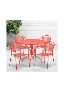 Top 10 โ๏ธ Commercial Grade 35.25" Round Indoor Outdoor Steel Patio Table Set with 4 Round Back Chairs by Belnick ๐ 6 Top 10 โ๏ธ Commercial Grade 35.25" Round Indoor Outdoor Steel Patio Table Set with 4 Round Back Chairs by Belnick ๐ -Belnick Sales Shop Belk 655
