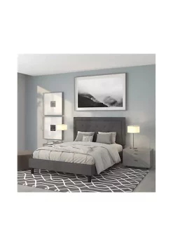 Cheap 🤩 Queen Platform Bed | Queen Size Platform Bed Frame with Headboard by Belnick 💯