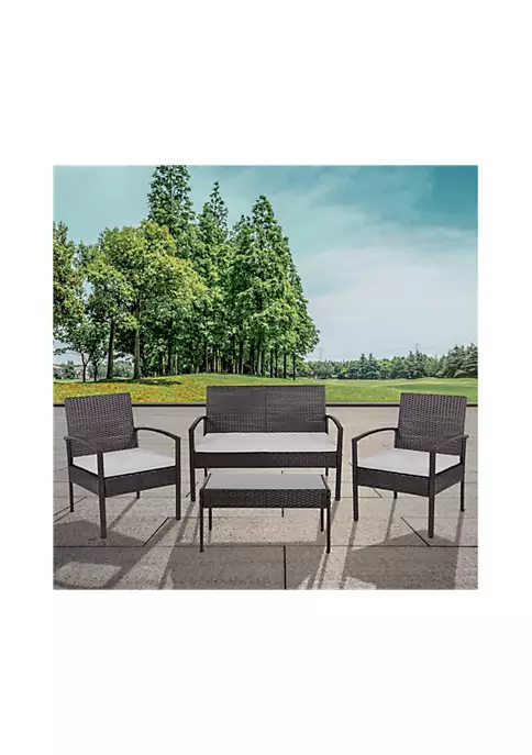 Top 10 π― Aransas Series 4 Piece Black Patio Set with Steel Frame and Gray Cushions by Belnick π 1 Top 10 π― Aransas Series 4 Piece Black Patio Set with Steel Frame and Gray Cushions by Belnick π