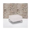 Cheapest ❤️ HERCULES Imagination Series Melrose White LeatherSoft Ottoman by Belnick 🥰