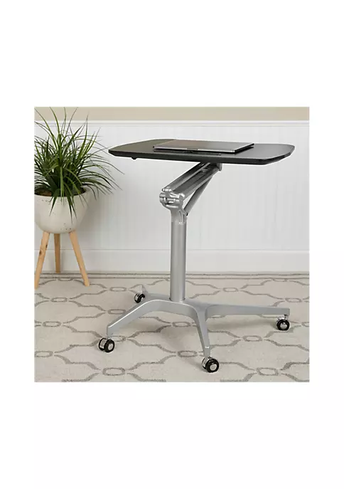 Wholesale π₯ Mobile Sit-Down, Stand-Up Black Computer Ergonomic Desk with 28.25"W Top (Adjustable Range 29" - 41") by Belnick π₯° 2 Wholesale π₯ Mobile Sit-Down, Stand-Up Black Computer Ergonomic Desk with 28.25"W Top (Adjustable Range 29" - 41") by Belnick π₯° - Image 2