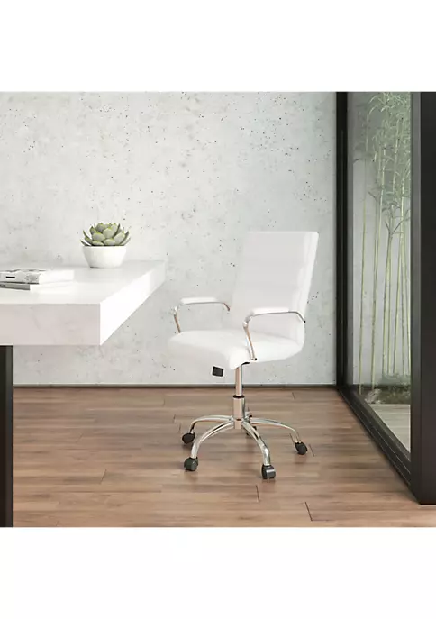 Best Sale π Mid-Back Gold LeatherSoft Executive Swivel Office Chair with Chrome Frame and Arms by Belnick β 1 Best Sale π Mid-Back Gold LeatherSoft Executive Swivel Office Chair with Chrome Frame and Arms by Belnick β