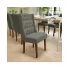 Budget 🧨 HERCULES Preston Series Gray Fabric Tufted Parsons Chair by Belnick 🎉