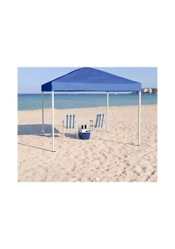 Flash Sale 🧨 Blue Outdoor Pop Up Event Slanted Leg Canopy Tent with Carry Bag by Belnick ✨