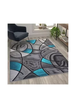 Buy π Jubilee Collection Abstract Area Rug - Olefin Rug with Jute Backing - Living Room, Bedroom, & Family Room by Belnick π―