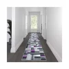 Best Pirce 👍 Elio Collection 3' x 16' Purple Color Blocked Area Rug - Olefin Rug with Jute Backing - Entryway, Living Room, or Bedroom by Belnick 🎉