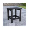 Cheap 😍 Charlestown All Weather Poly Resin Wood Adirondack Side Table in Black by Belnick 🥰