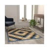 Cheapest 😀 Teagan Collection Southwestern Area Rug - Olefin Rug with Jute Backing - Entryway, Living Room, Bedroom by Belnick ✨